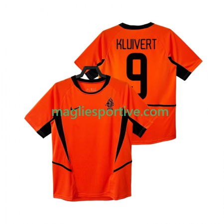 Completo Calcio Paesi Bassi KLUIVERT 9 Retro Divisa Prima 2002